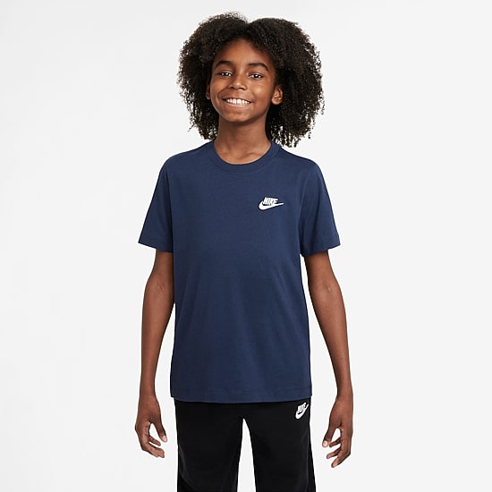 Nike Futura Big Kid Unisex Hooded Short Sleeve Active T-Shirt