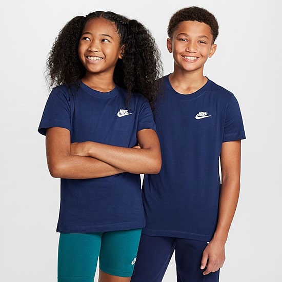 Nike Futura Big Kid Unisex Hooded Short Sleeve Active T-Shirt