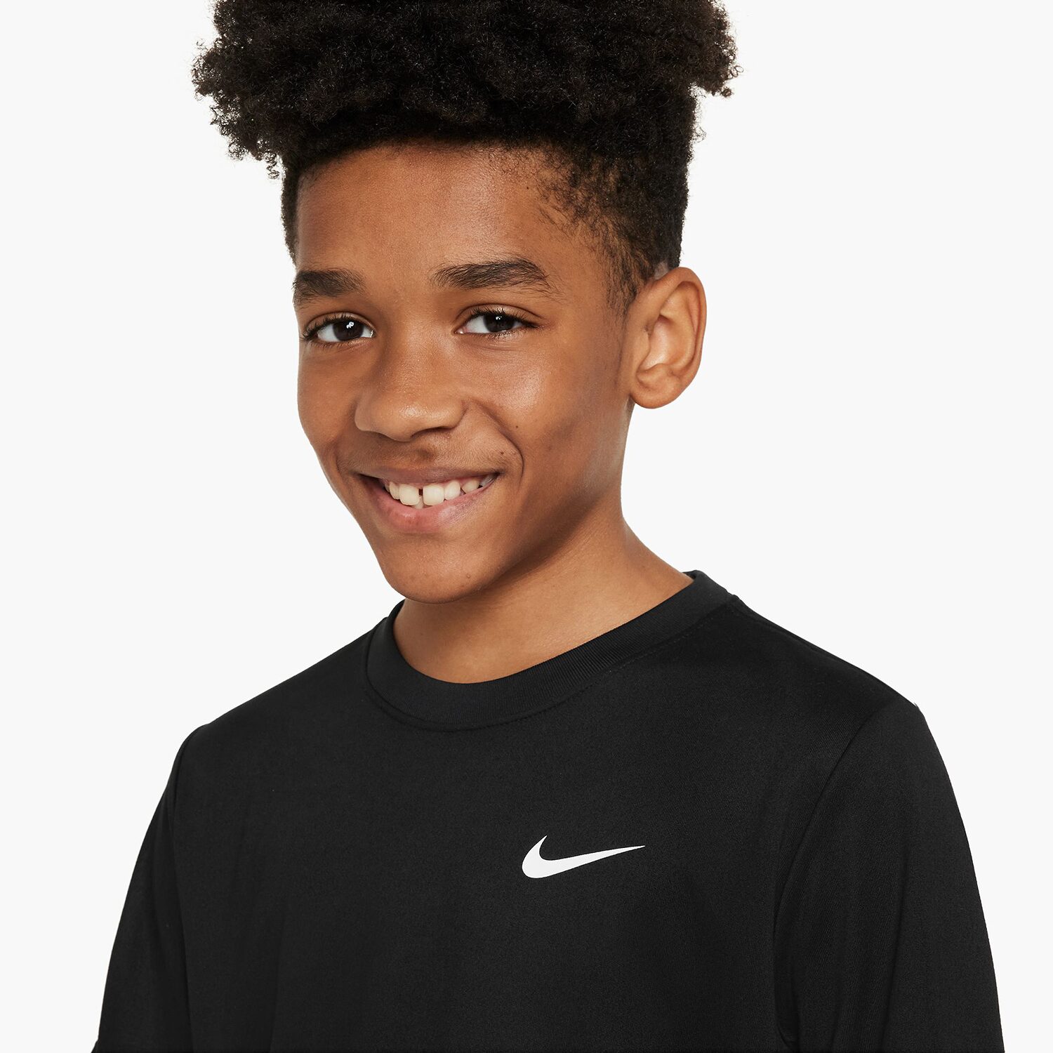 Nike Dri-Fit Swoosh Big Kid Unisex Crew Neck Short Sleeve Regular Fit Graphic T-Shirt