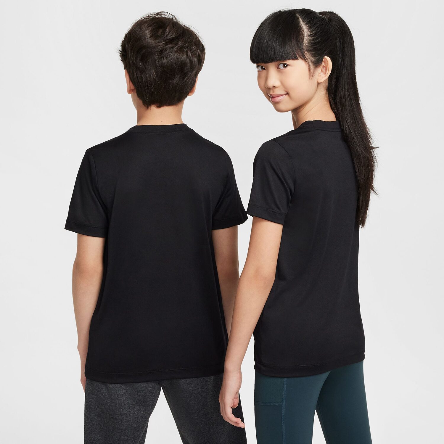 Nike Dri-Fit Swoosh Big Kid Unisex Crew Neck Short Sleeve Regular Fit Graphic T-Shirt