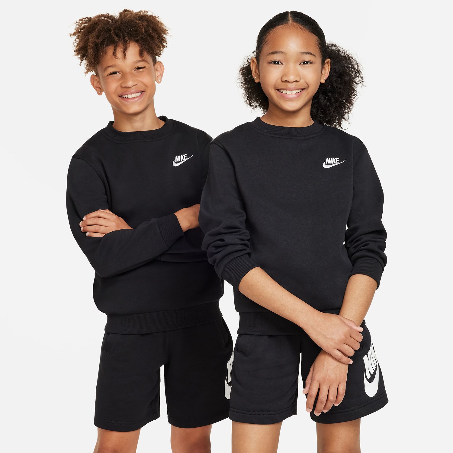 Nike Club Big Kid Unisex Crew Neck Fleece Long Sleeve Sweatshirt