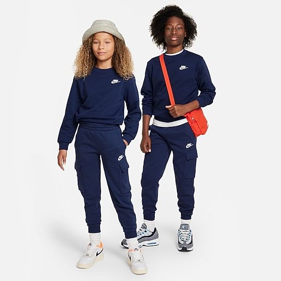 Nike Club Big Kid Unisex Crew Neck Fleece Long Sleeve Sweatshirt