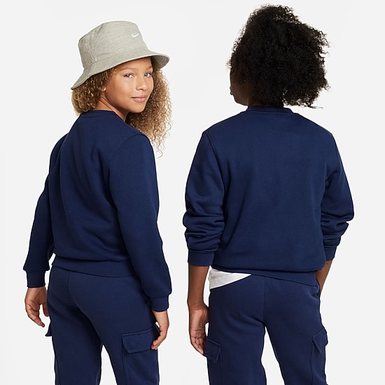 Nike Club Big Kid Unisex Crew Neck Fleece Long Sleeve Sweatshirt