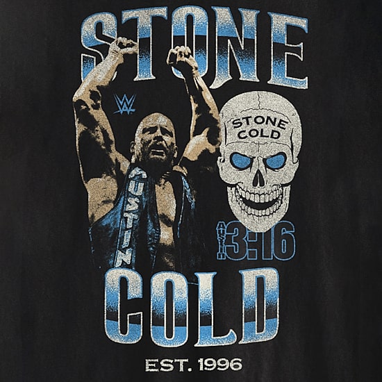 Mens Short Sleeve Stone Cold Graphic T-Shirt