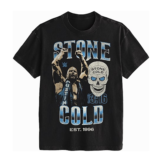 Mens Short Sleeve Stone Cold Graphic T-Shirt