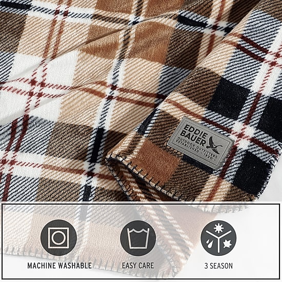 Eddie Bauer Midweight Plaid Blanket