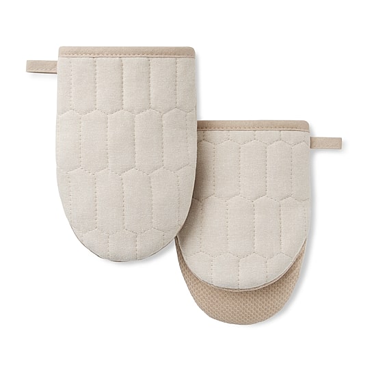 Martha Stewart Honeycomb Quilted 2-pc. Mini Oven Mitt Set