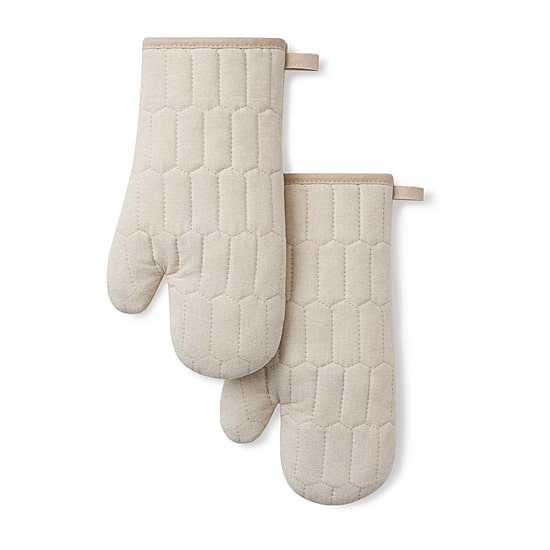 Martha Stewart Honeycomb Quilted 2-pc. Oven Mitt Set