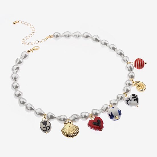Bijoux Bar Womens 17 1/2 Inch Statement Necklace