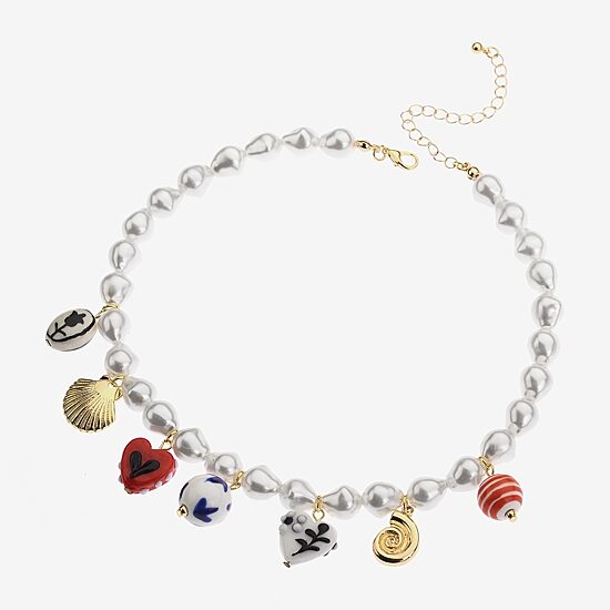 Bijoux Bar Womens 17 1/2 Inch Statement Necklace