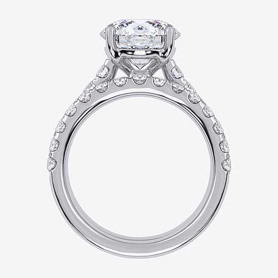 Signature By Modern Bride (H-I / Si1-Si2) Womens 2 CT. T.W. Lab Grown White Diamond 14K Gold Round Bridal Set