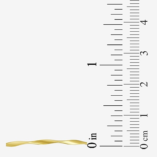 Gold Addiction Womens 10K Gold Round Bangle Bracelet