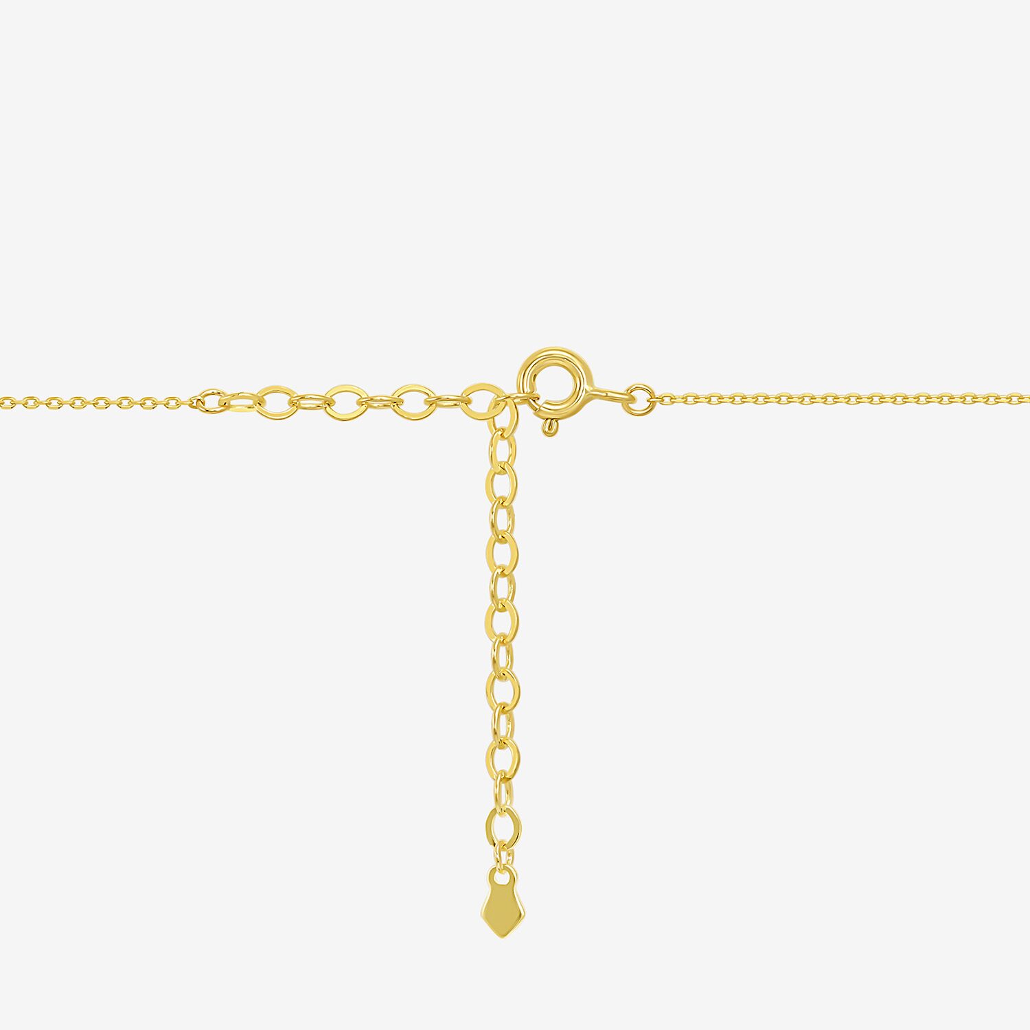Gold Addiction Womens 10K Gold 16 Inch Cable Chain Necklace
