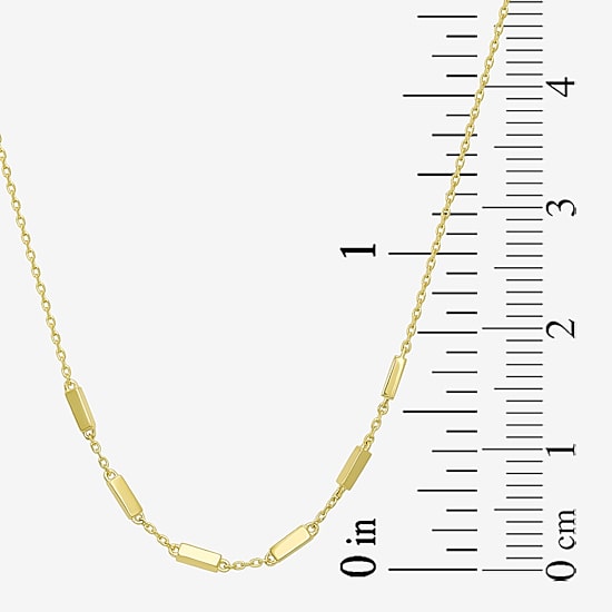 Gold Addiction Womens 10K Gold 16 Inch Cable Chain Necklace