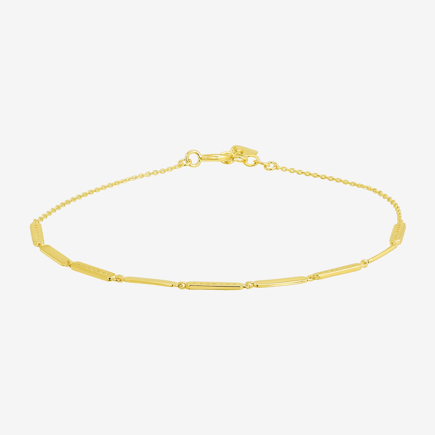 Gold Addiction Womens 10K Gold 7 Inch Semisolid Cable Chain Bracelet