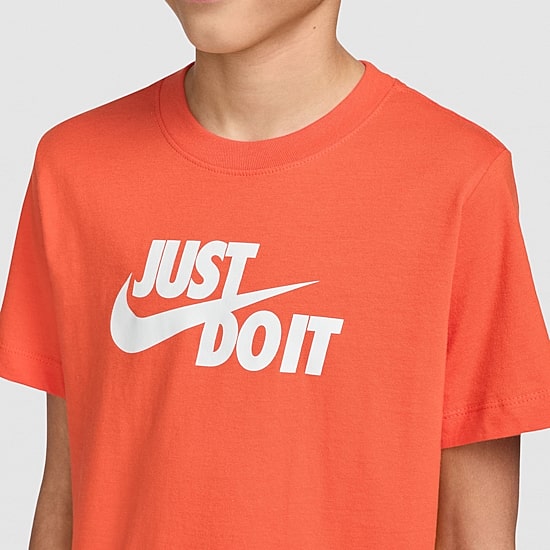 Nike Club Just Do It Big Kid Unisex Crew Neck Short Sleeve Regular Fit Graphic T-Shirt