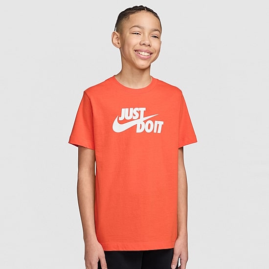 Nike Club Just Do It Big Kid Unisex Crew Neck Short Sleeve Regular Fit Graphic T-Shirt