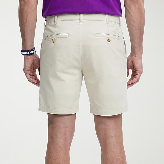 IZOD Saltwater Mens 7" Stretch Fabric Chino Short