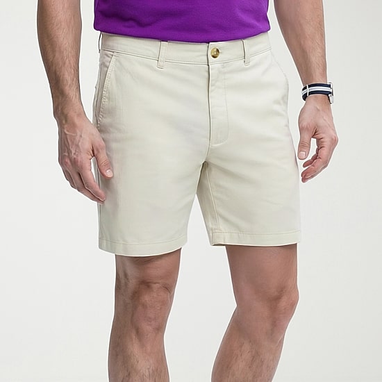 IZOD Saltwater Mens 7" Stretch Fabric Chino Short