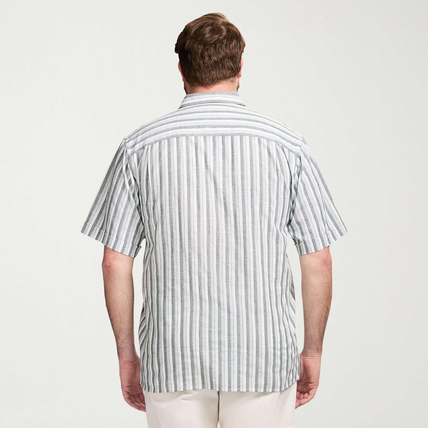 IZOD Dune Texture Mens Short Sleeve Regular Fit Big and Tall Button-Down Shirt