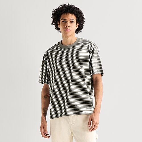 Arizona Mens Crew Neck Short Sleeve Big And Tall T-shirt In Gray