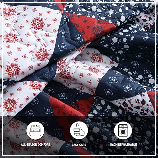 Wrangler Rodeo Patchwork 3-pc. Easy Care Quilt Set