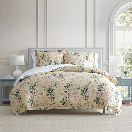 Linden Street Hawthorn 3-pc. Floral Duvet Cover Set, Color: Silver