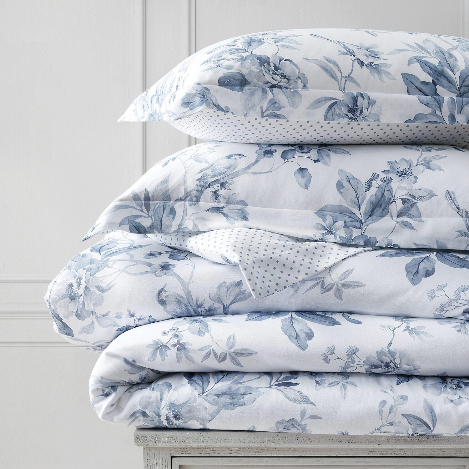 Martha Stewart Songbird Easy Care Duvet Cover Set