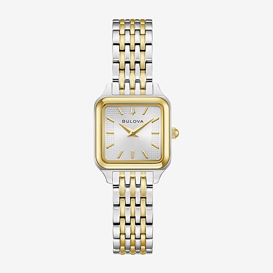 Bulova Womens Two Tone Stainless Steel Bracelet Watch 98l330