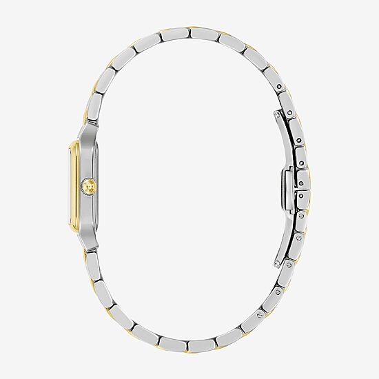 Bulova Womens Two Tone Stainless Steel Bracelet Watch 98l330