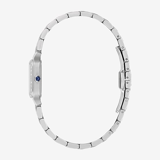Bulova Womens Silver Tone Stainless Steel Bracelet Watch 96r256