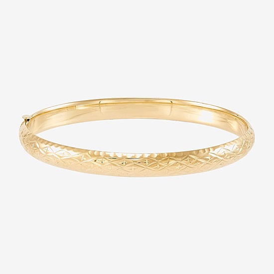 Womens 14K Gold Bangle Bracelet