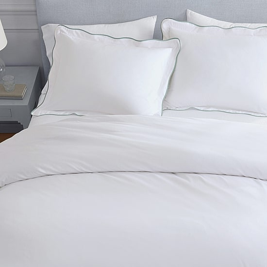 Martha Stewart Simple Scallop Easy Care Duvet Cover Set