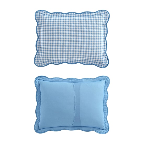 Martha Stewart Olivia Gingham Easy Care Quilt Set