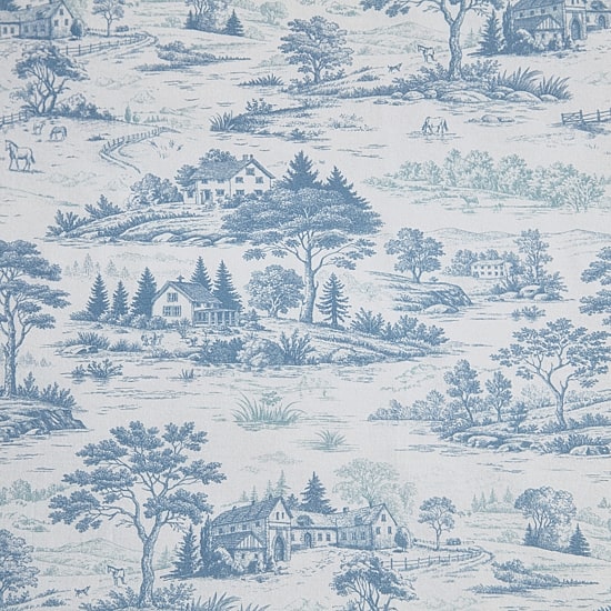 Martha Stewart Farmhouse Toile Easy Care Duvet Cover Set