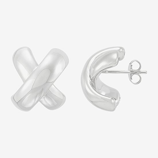 Limited Quantities! Sterling Silver 18mm Stud Earrings