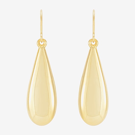 Limited Quantities! Womens 10K Gold Drop Earrings