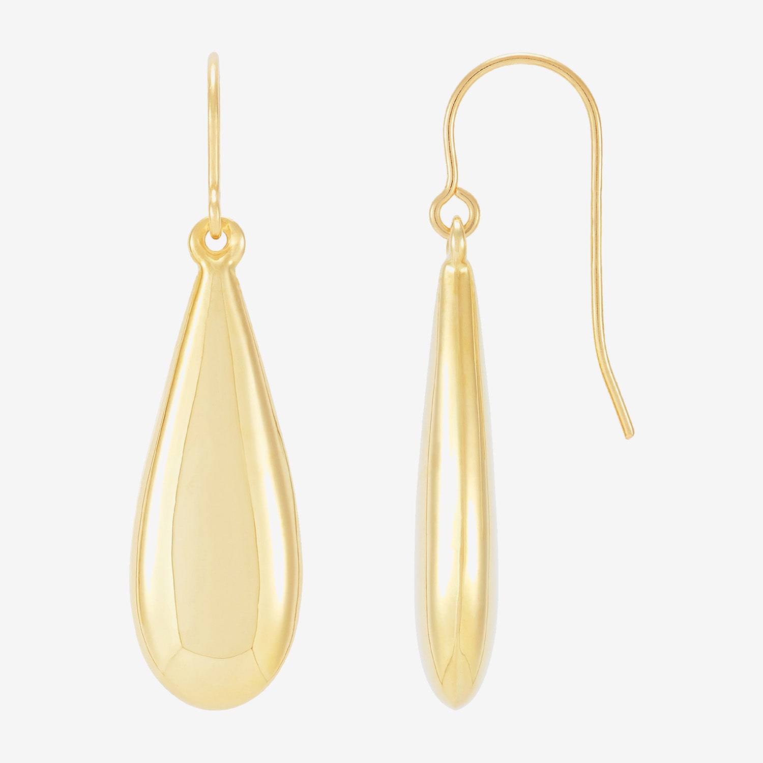 Limited Quantities! Womens 10K Gold Drop Earrings