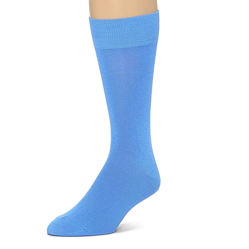 J. Ferrar Dress Mens Crew Socks In Blue