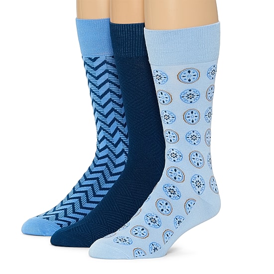 Stafford Mens 3 Pair Crew Socks