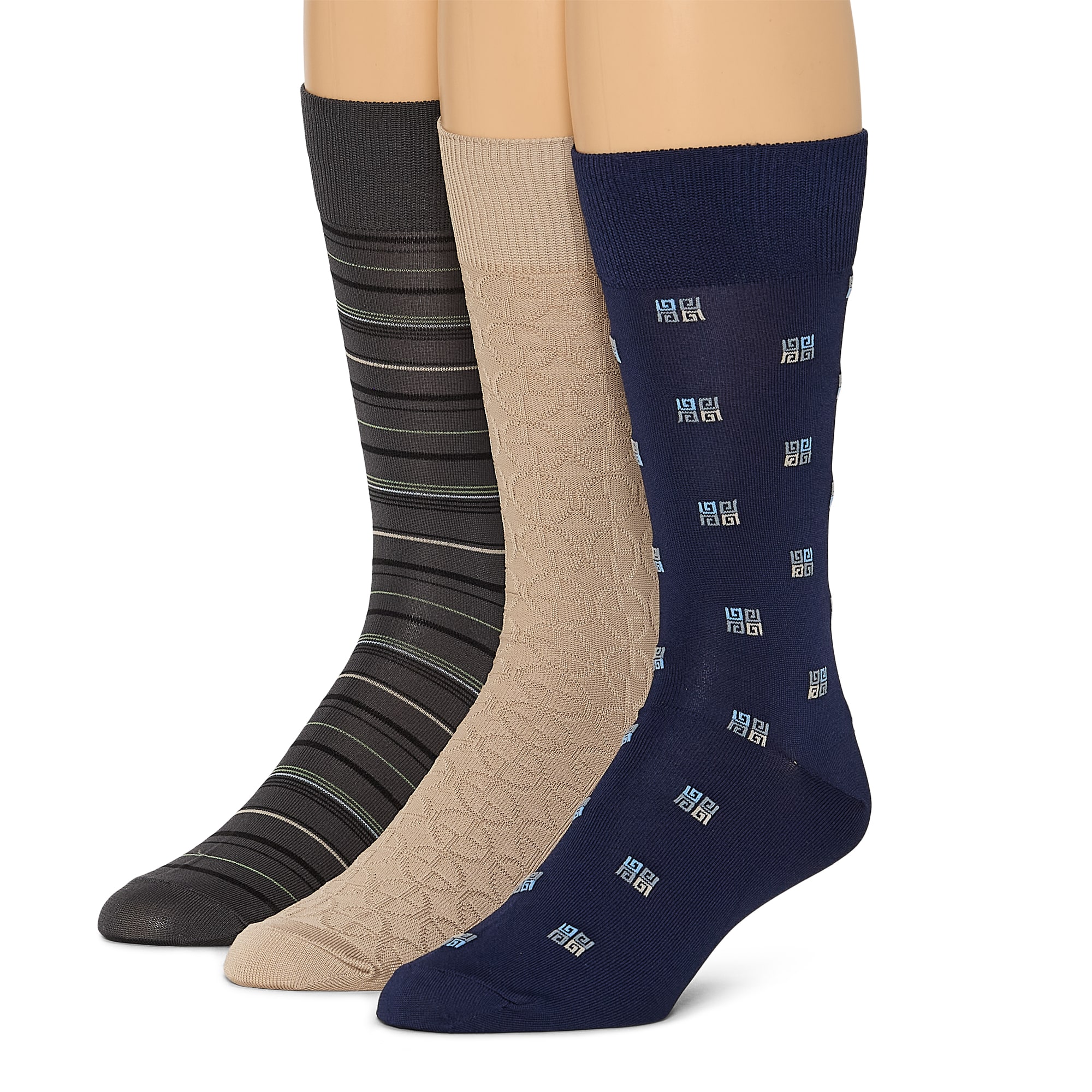 Stafford Mens 3 Pair Crew Socks