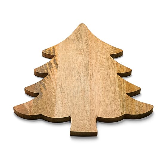 North Pole Trading Co. Christmas Tree Wood Serve Board