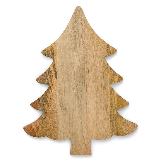 North Pole Trading Co. Christmas Tree Wood Serve Board