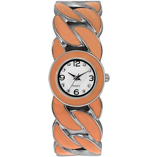 Womens Colorful Twist Bangle Watch