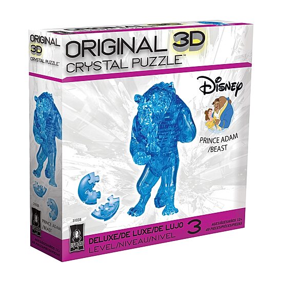Bepuzzled 3d Crystal Disney Prince Adam/Beast 49 Pcs Beauty and the Beast 49-pc. Puzzle