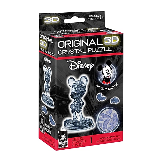 Bepuzzled 3d Crystal Disney Mickey Mouse 2nd Edition 47 Pcs Mickey Mouse 47-pc. Puzzle