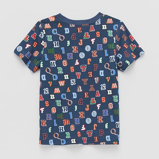 Okie Dokie Toddler & Little Boys Crew Neck Short Sleeve Regular Fit Graphic T-Shirt
