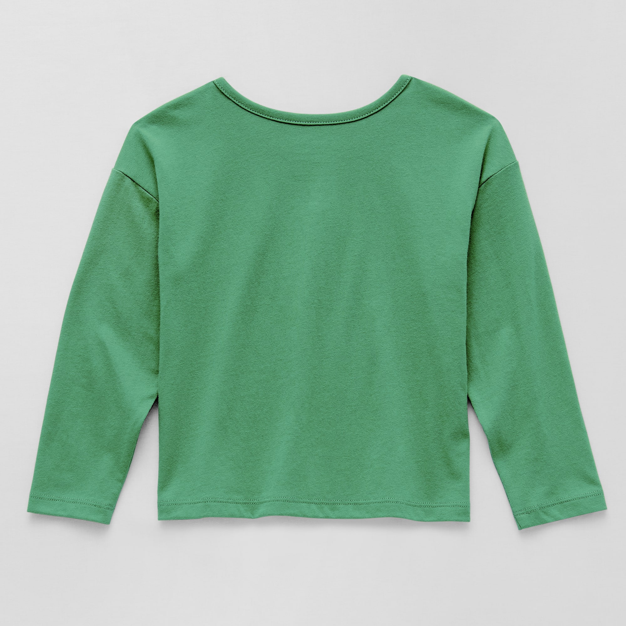 Okie Dokie Toddler & Little Girls Round Neck Long Sleeve Regular Fit Graphic T-Shirt