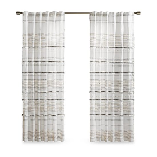 INK+IVY Nea 50"W X 84"L Rod Pocket Light-Filtering Single Curtain Panel