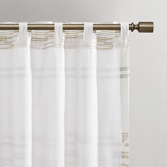 INK+IVY Nea 50"W X 84"L Rod Pocket Light-Filtering Single Curtain Panel